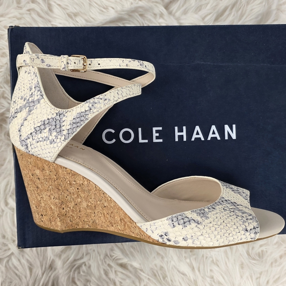 Cole Haan Cream Wedge Shoes